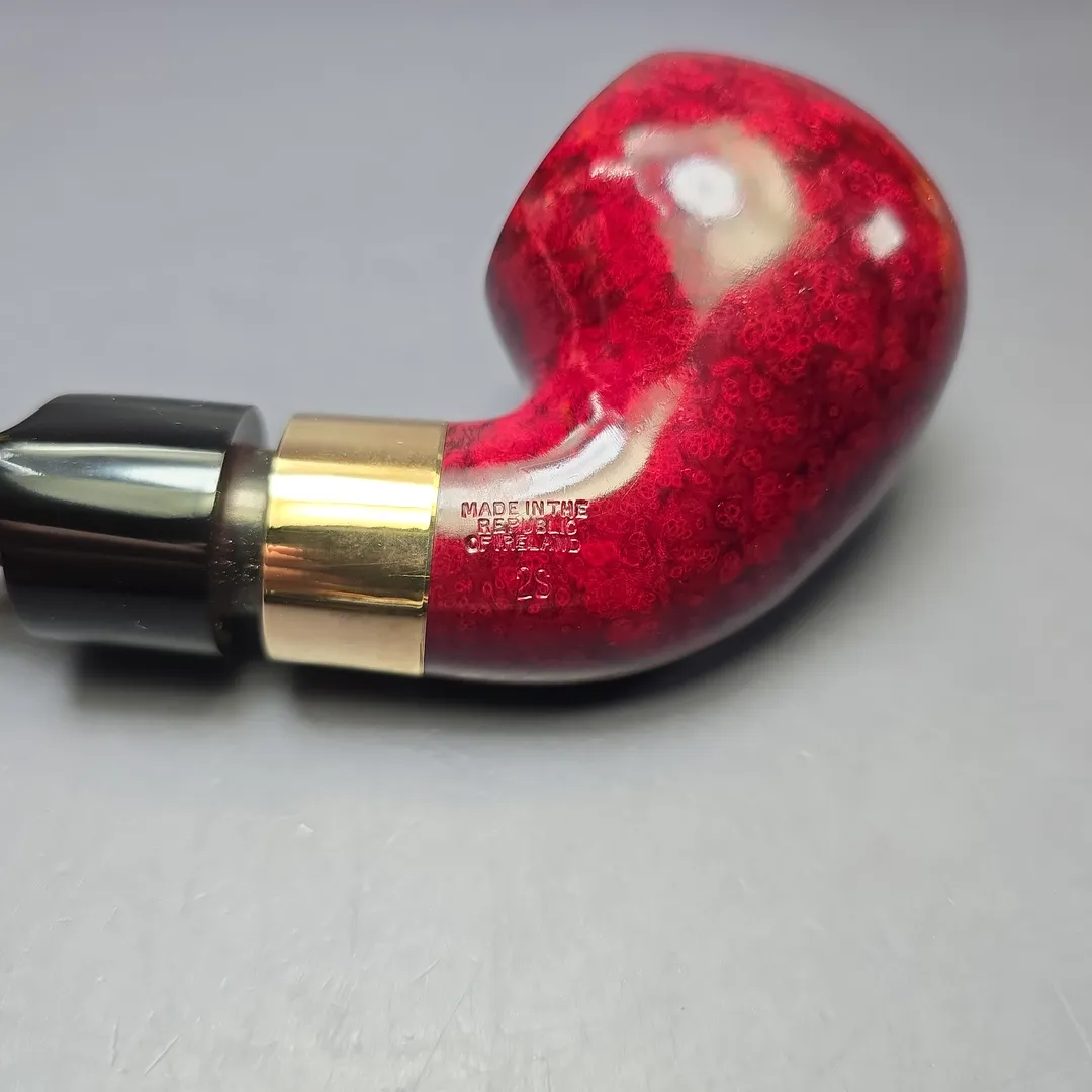 Peterson 1980 System Supreme Gold Mounted 2S Smooth Apple Estate Briar Pipe, Unsmoked - Image 9