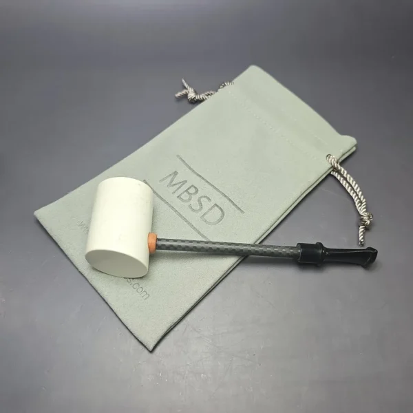 MBSD Meerschaum Deluxe Poker Translucent Block Meerschaum Pipe, New - Image 9