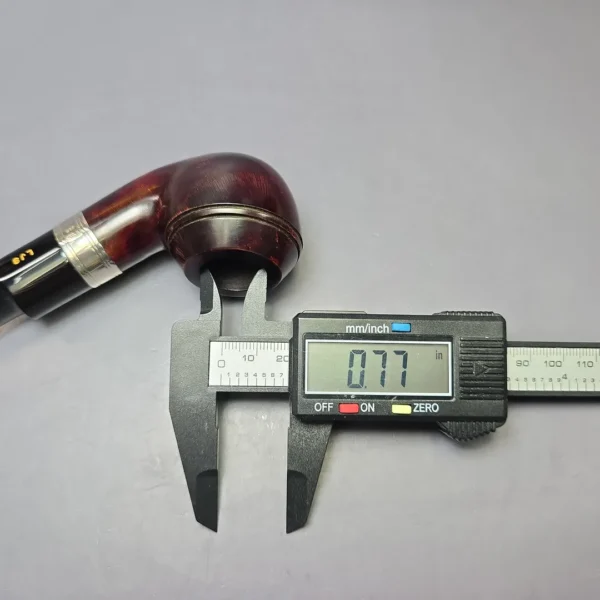 Ferndown REO 1* Smooth Rhodesian w/ Silver Estate Briar Pipe, Unsmoked - Image 9