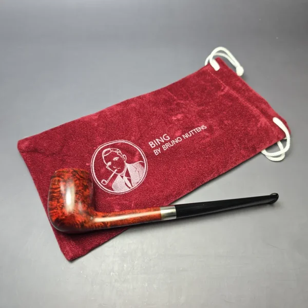 Bruno Nuttens Mini Bing B3 Smooth Billiard Briar Pipe, New - Image 9