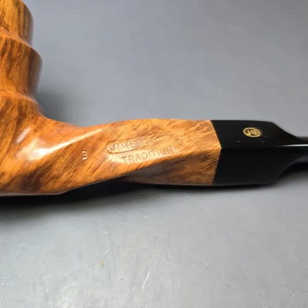 James Upshall B Grade Tradition Smooth Spiral Freehand Estate Briar Pipe, Unsmoked - Image 9