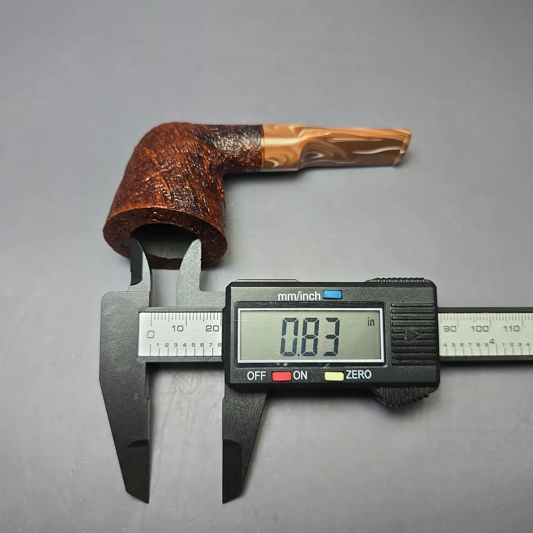 Moonshine MS04 Sandblasted Stublin Dublin w/ Coffee Stem Briar Pipe, New - Image 9