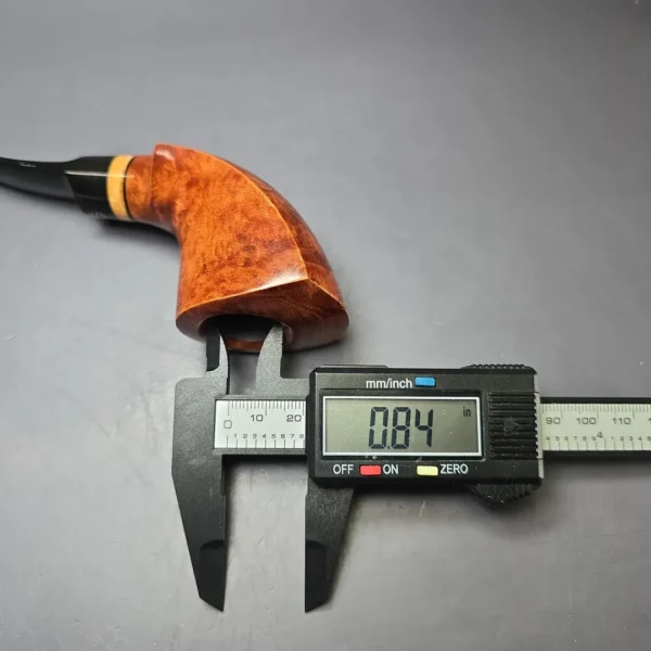 Jirsa Supreme Smooth Cobra w/ Acrylic Estate Briar Pipe, Unsmoked, 9mm - Image 9