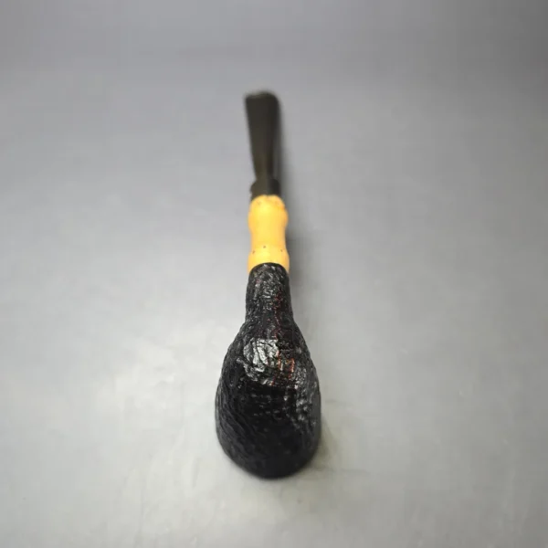 Stanwell c.1960s Hand Made Bamboo Sandblasted Nefertiti Dublin Estate Briar Pipe, Unsmoked - Image 9