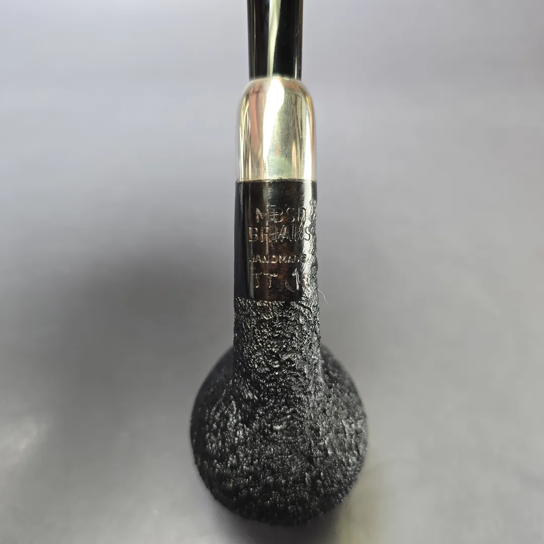MBSD Briars Timeless Traditions 1 Sandblasted Billiard w/ Silver Handmade Briar Pipe, New - Image 9