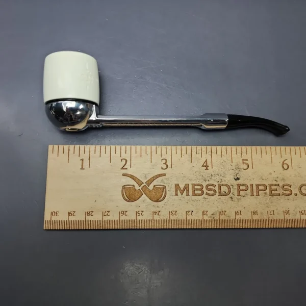 Falcon Classic Curved w/ MBSD Meerschaum Billiard Block Meerschaum Bowl Pipe, New - Image 9