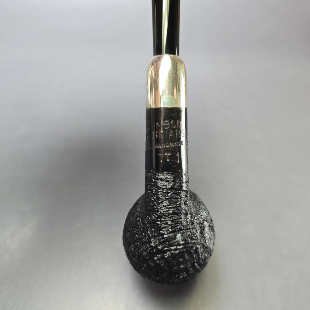MBSD Briars Timeless Traditions 1 Sandblasted Billiard w/ Silver Handmade Briar Pipe, New - Image 9