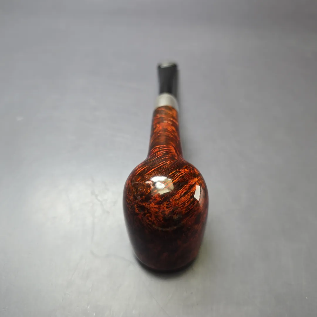 MBSD Briars Timeless Traditions 1 Smooth Billiard w/ Silver Handmade Briar Pipe, New - Image 9