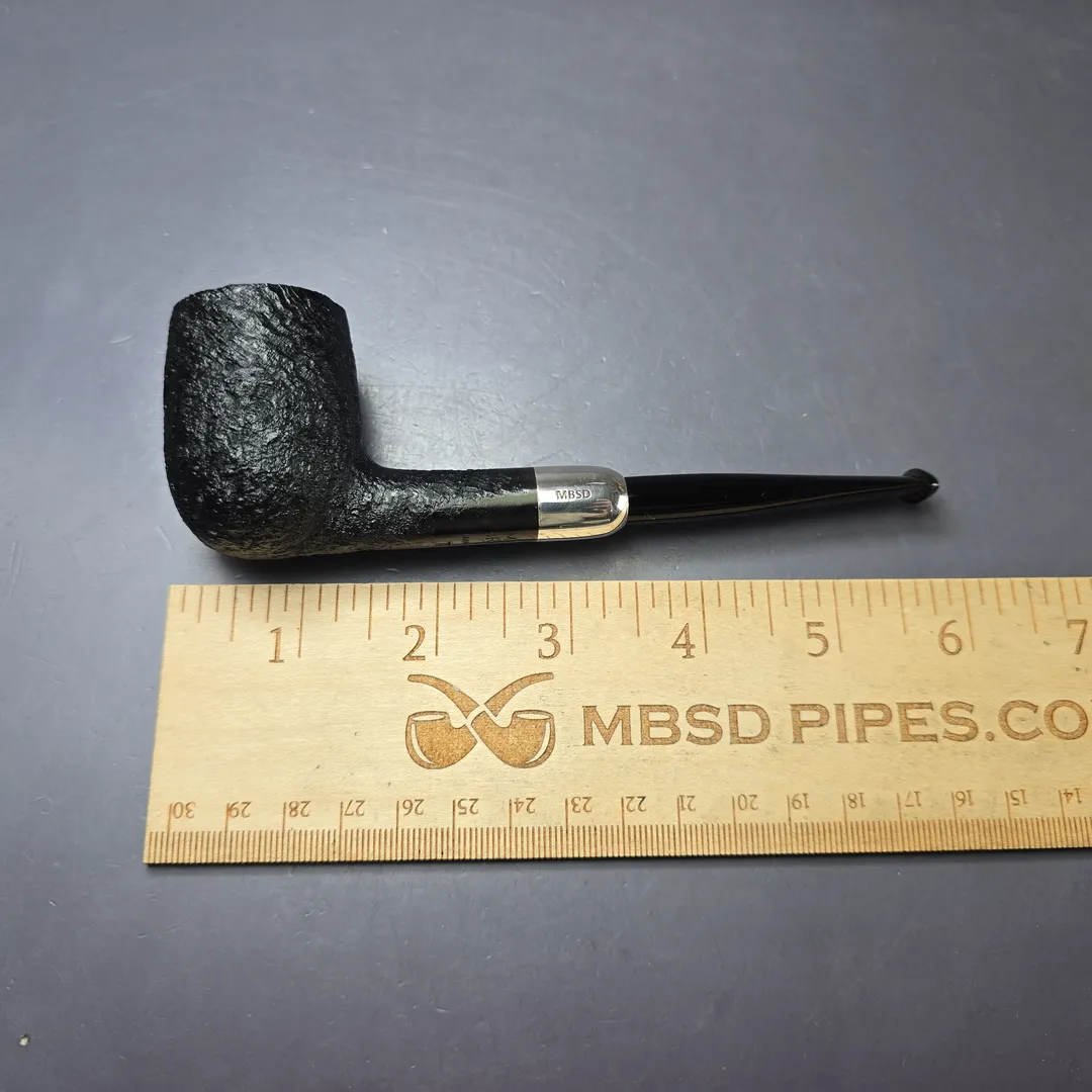 MBSD Briars Timeless Traditions 1 Sandblasted Billiard w/ Silver Handmade Briar Pipe, New - Image 10