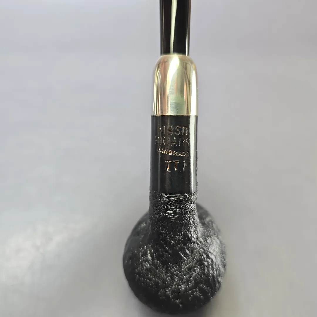 MBSD Briars Timeless Traditions 1 Sandblasted Billiard w/ Silver Handmade Briar Pipe, New - Image 10