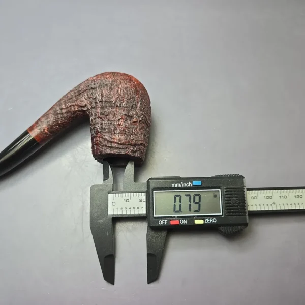 Pipe Tristan "Antique Shell" Sandblasted LC Bent Billiard Handmade Briar Pipe, New - Image 10