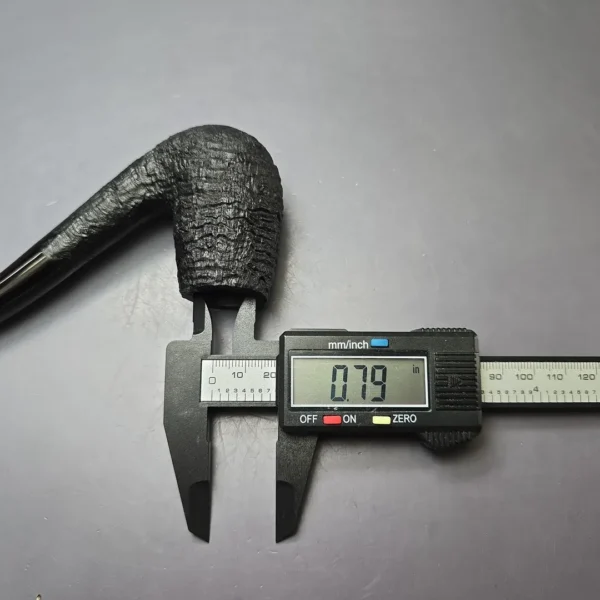 Pipe Tristan Sandblasted "Shell" LC Bent Billiard Handmade Briar Pipe, New - Image 10