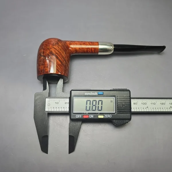 MBSD Briars Timeless Traditions 1 Smooth Billiard w/ Silver Handmade Briar Pipe, New - Image 10