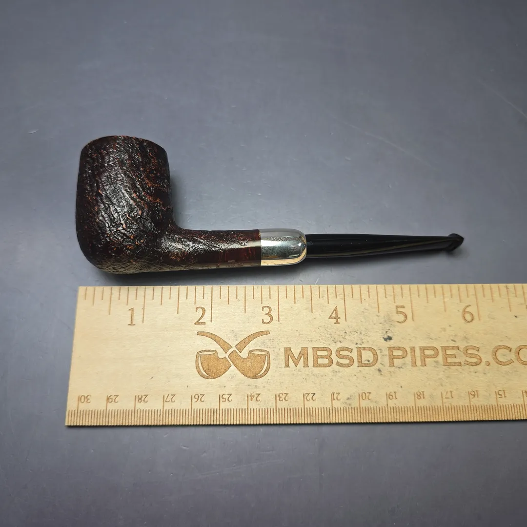 MBSD Briars Timeless Traditions 1 Sandblasted Billiard w/ Silver Handmade Briar Pipe, New - Image 10