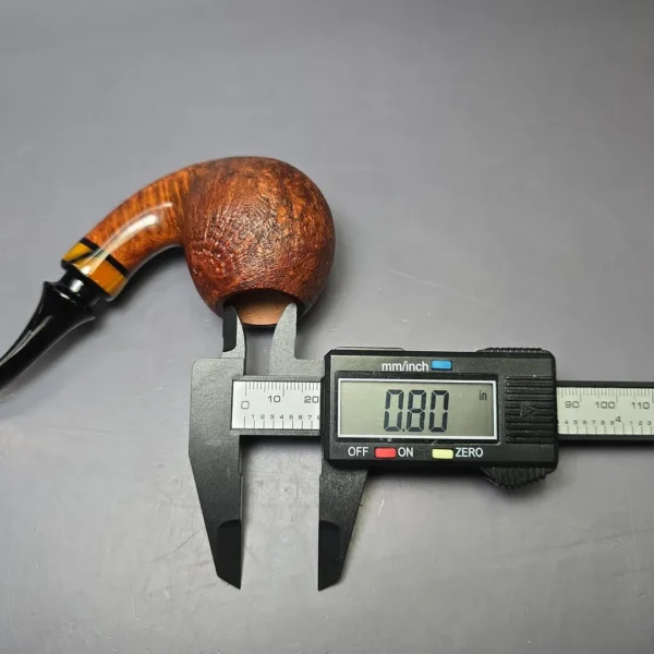Papa Bear's Pipes by Tim Beaumont Partially Sandblasted Egg Handmade Briar Pipe, New - Image 10