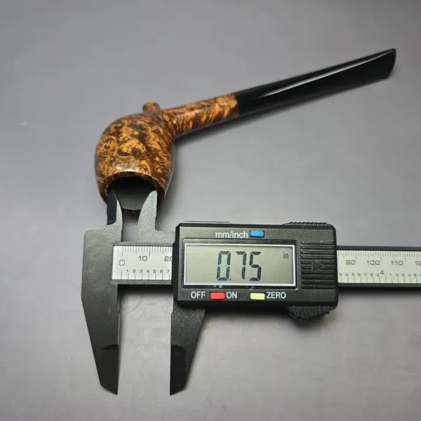 BriarWorks Classic C14 Dark Smooth Cutty w/ Black Stem Briar Pipe, New - Image 10