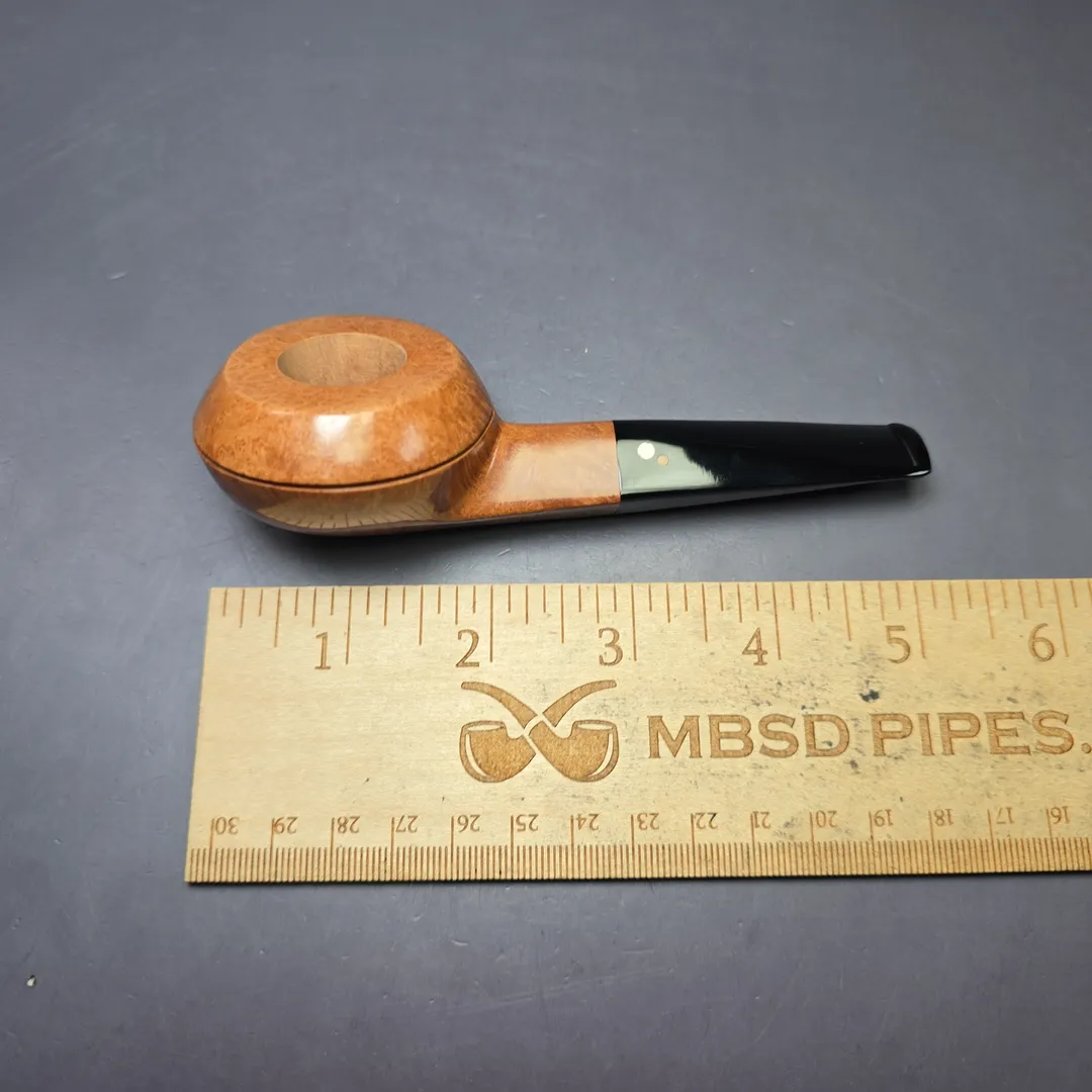 Luciano 2012 89 C Smooth Squat Bulldog Estate Briar Pipe, Unsmoked - Image 10