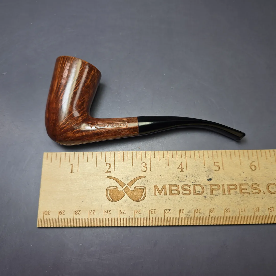 James Upshall 1980s P Grade Smooth Stack Dublin Estate Briar Pipe, Unsmoked - Image 10