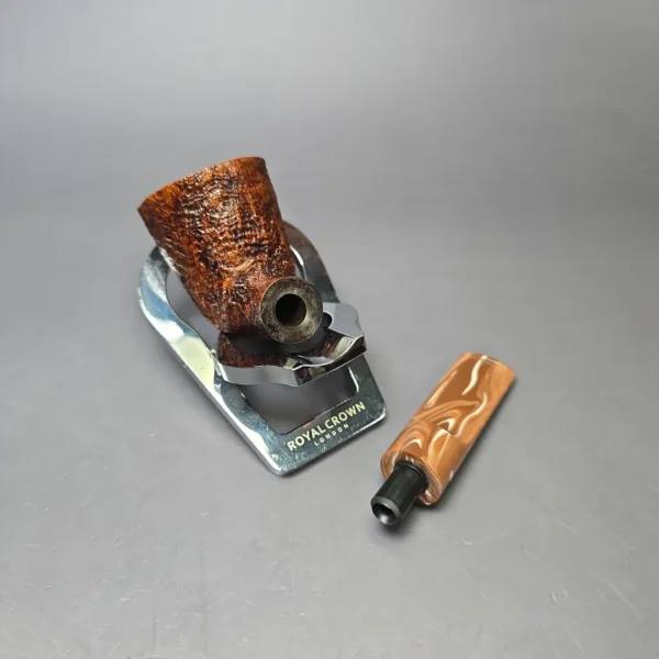 Moonshine MS04 Sandblasted Stublin Dublin w/ Coffee Stem Briar Pipe, New - Image 10