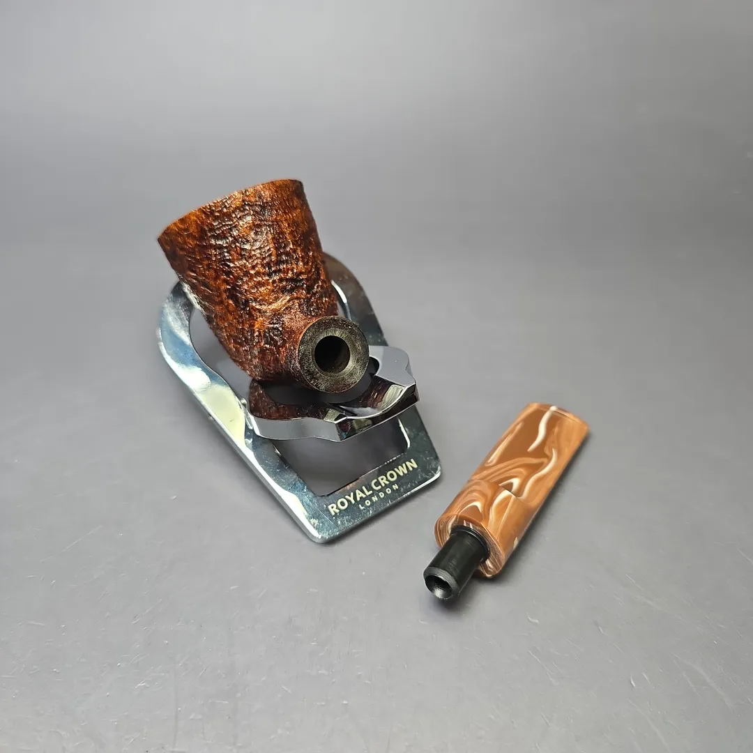 Moonshine MS04 Sandblasted Stublin Dublin w/ Coffee Stem Briar Pipe, New - Image 10