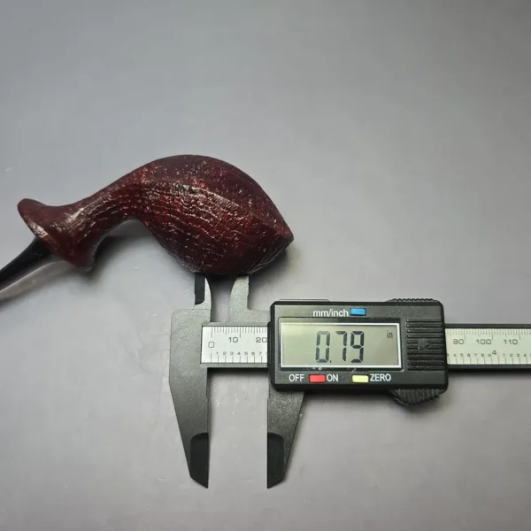 Madao Sandblasted Asymmetric Orca Handmade Briar Pipe, New - Image 10