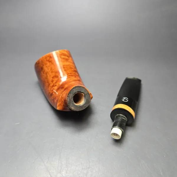 Jirsa Supreme Smooth Cobra w/ Acrylic Estate Briar Pipe, Unsmoked, 9mm - Image 10