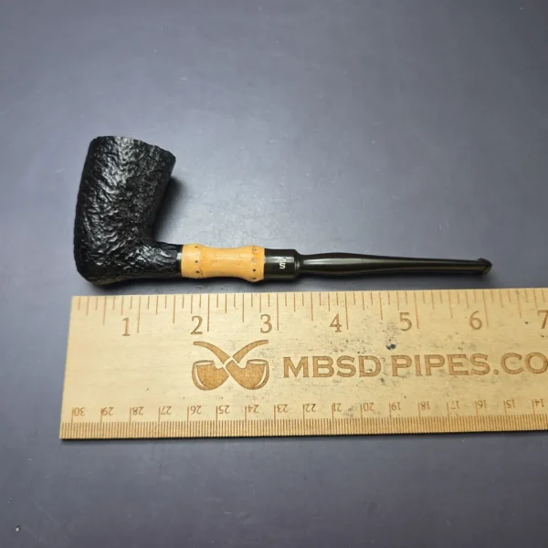 Stanwell c.1960s Hand Made Bamboo Sandblasted Nefertiti Dublin Estate Briar Pipe, Unsmoked - Image 10