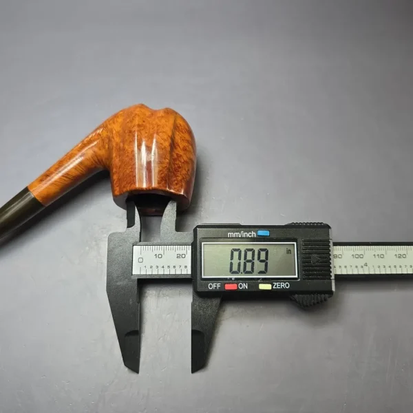 Edward's Large Smooth Fluted Bent Billiard Estate Briar Pipe, American Estates - Image 10