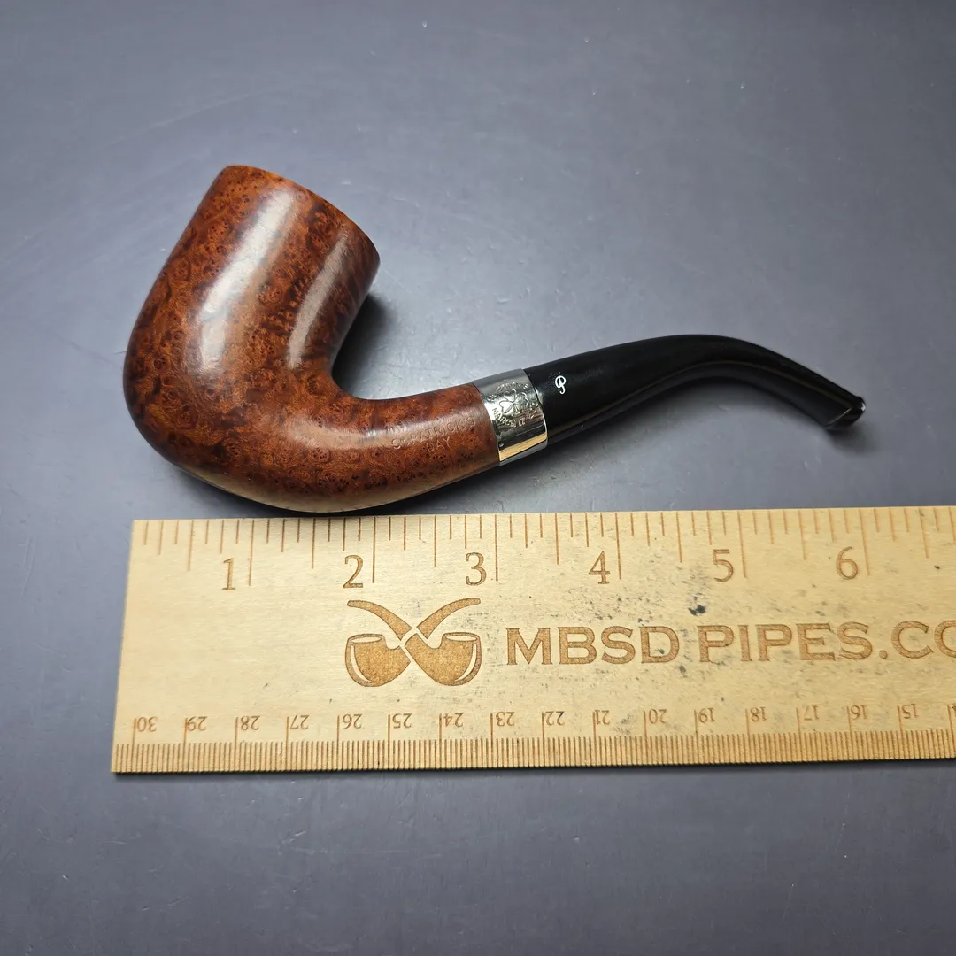 Peterson 2001 St Patrick's Day XL20 Smooth Bent Billiard Estate Briar Pipe, Irish Estates - Image 10