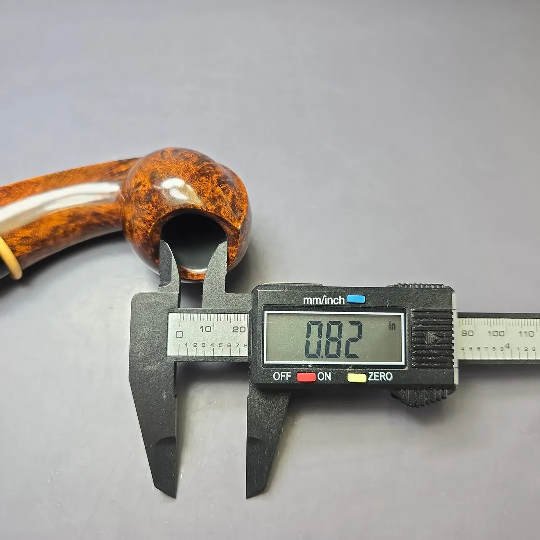 MBSD Briars Modern Masters 2 Smooth Blowfish w/ Boxwood Briar Pipe, New - Image 10