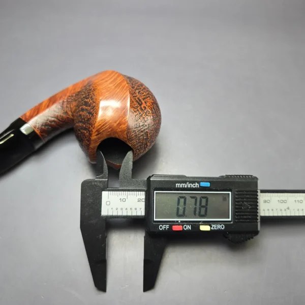 WO Larsen Pearl Grade Partially Sandblasted Cobra Estate Briar Pipe, Unsmoked - Image 10