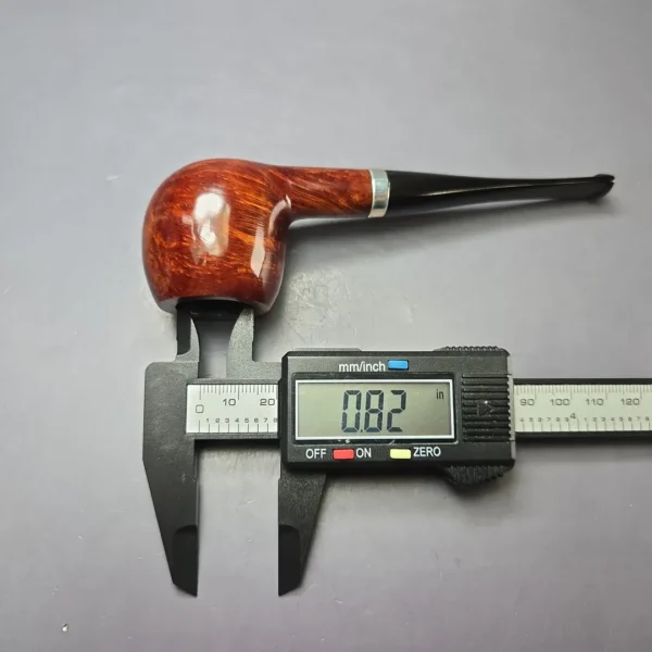 Les Wood (pre-Ferndown) Smooth Apple w/ Silver Estate Briar Pipe, Unsmoked - Image 10