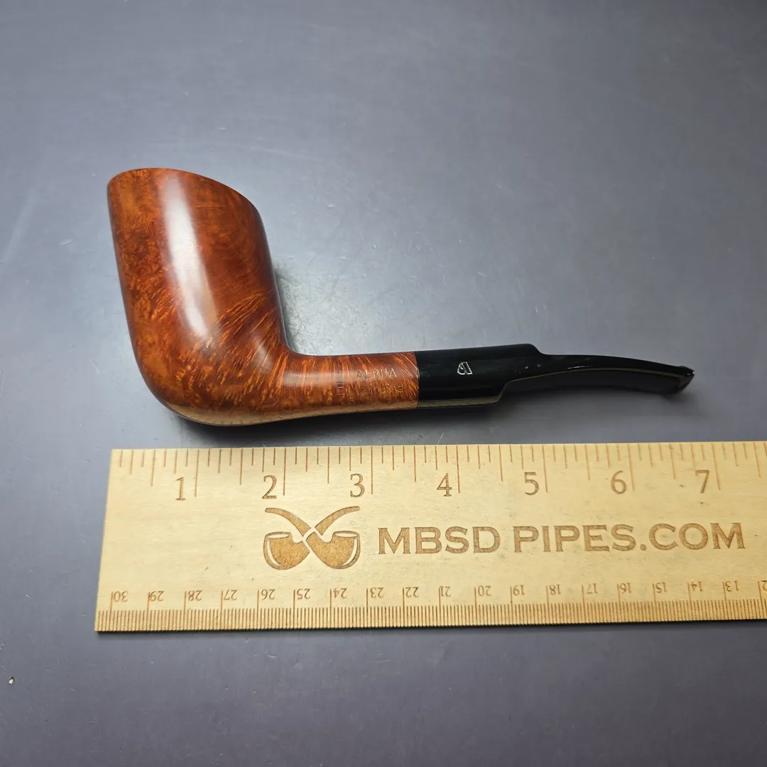 Alpha Enterprise XL Smooth Dublin Estate Briar Pipe, Other Estates - Image 9