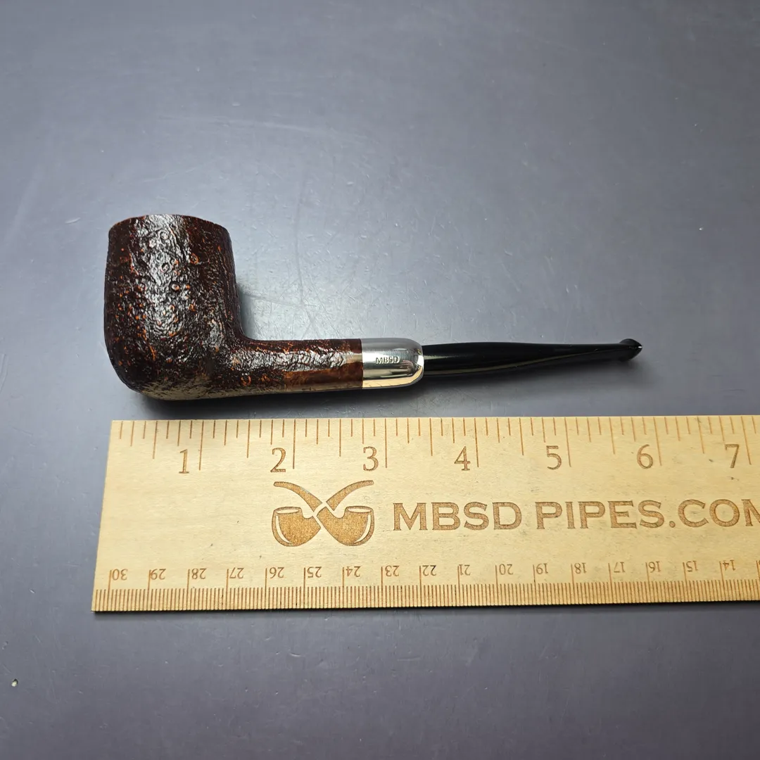 MBSD Briars Timeless Traditions 1 Sandblasted Billiard w/ Silver Handmade Briar Pipe, New - Image 10