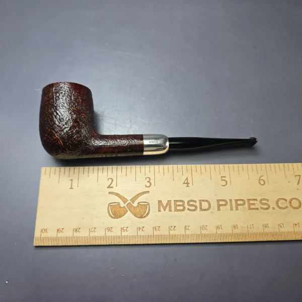 MBSD Briars Timeless Traditions 1 Sandblasted Billiard w/ Silver Handmade Briar Pipe, New - Image 10