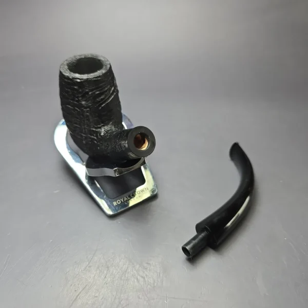 Pipe Tristan Sandblasted "Shell" LC Bent Billiard Handmade Briar Pipe, New - Image 11