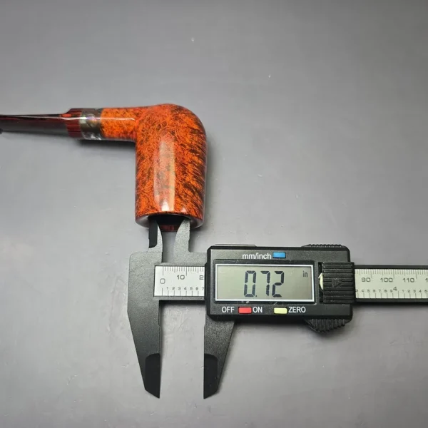 Walt Cannoy Cardinal House Hollingsworth Smooth Stack w/ Silver Handmade Briar Pipe, New - Image 11