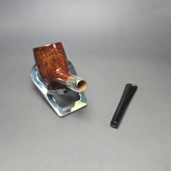 MBSD Briars Timeless Traditions 1 Smooth Billiard w/ Silver Handmade Briar Pipe, New - Image 11