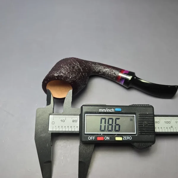 Papa Bear's Pipes by Tim Beaumont Sandblasted Cobra Handmade Briar Pipe, New - Image 11