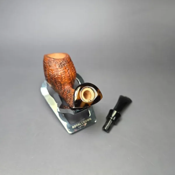 Papa Bear's Pipes by Tim Beaumont Contrast Sandblasted Cobra Handmade Briar Pipe, New - Image 11