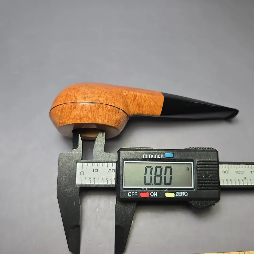 Luciano 2012 89 C Smooth Squat Bulldog Estate Briar Pipe, Unsmoked - Image 11