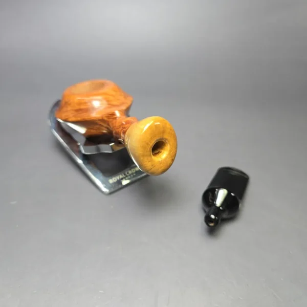 Luciano FR * Smooth Spiral Rhodesian w/ Olivewood Estate Briar Pipe, Unsmoked - Image 11