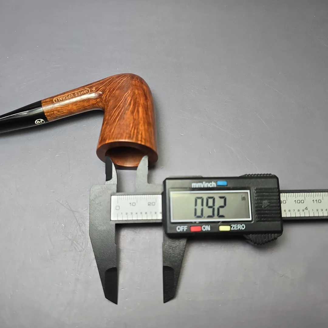James Upshall 1980s P Grade Smooth Stack Dublin Estate Briar Pipe, Unsmoked - Image 11