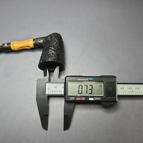 Stanwell c.1960s Hand Made Bamboo Sandblasted Nefertiti Dublin Estate Briar Pipe, Unsmoked - Image 11