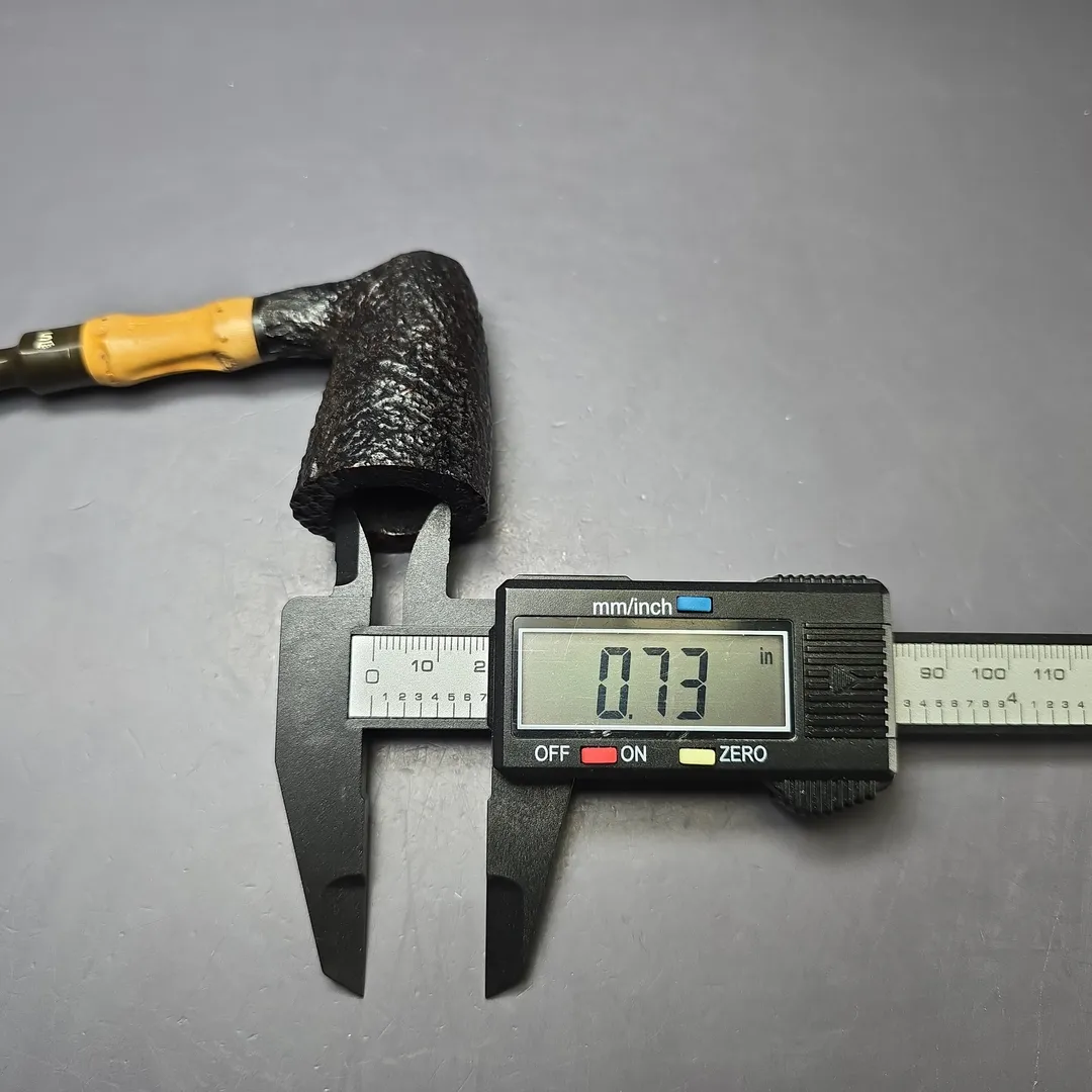 Stanwell c.1960s Hand Made Bamboo Sandblasted Nefertiti Dublin Estate Briar Pipe, Unsmoked - Image 11