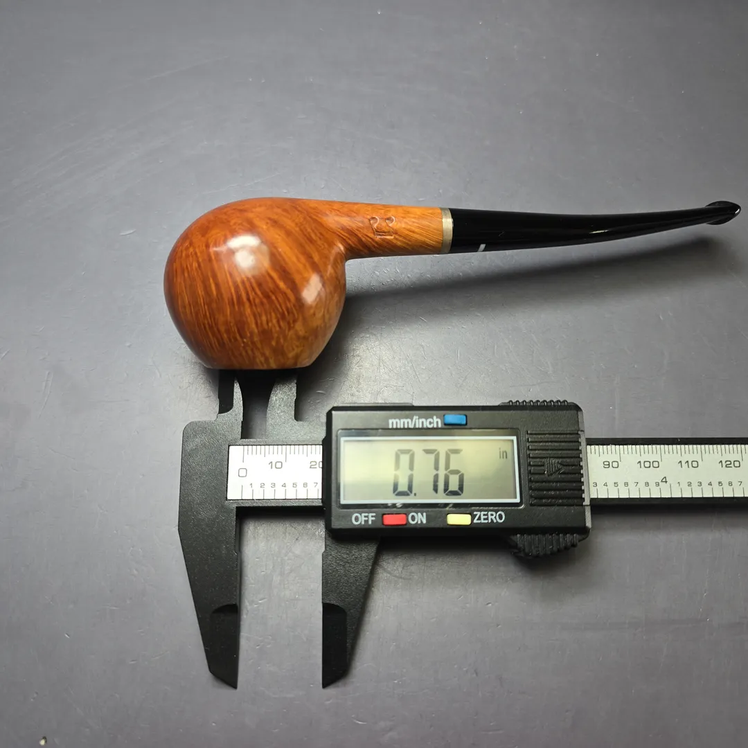 Don Carlos 2 Note Smooth Apple Prince w/ Silver Estate Briar Pipe, Italian Estates - Image 11