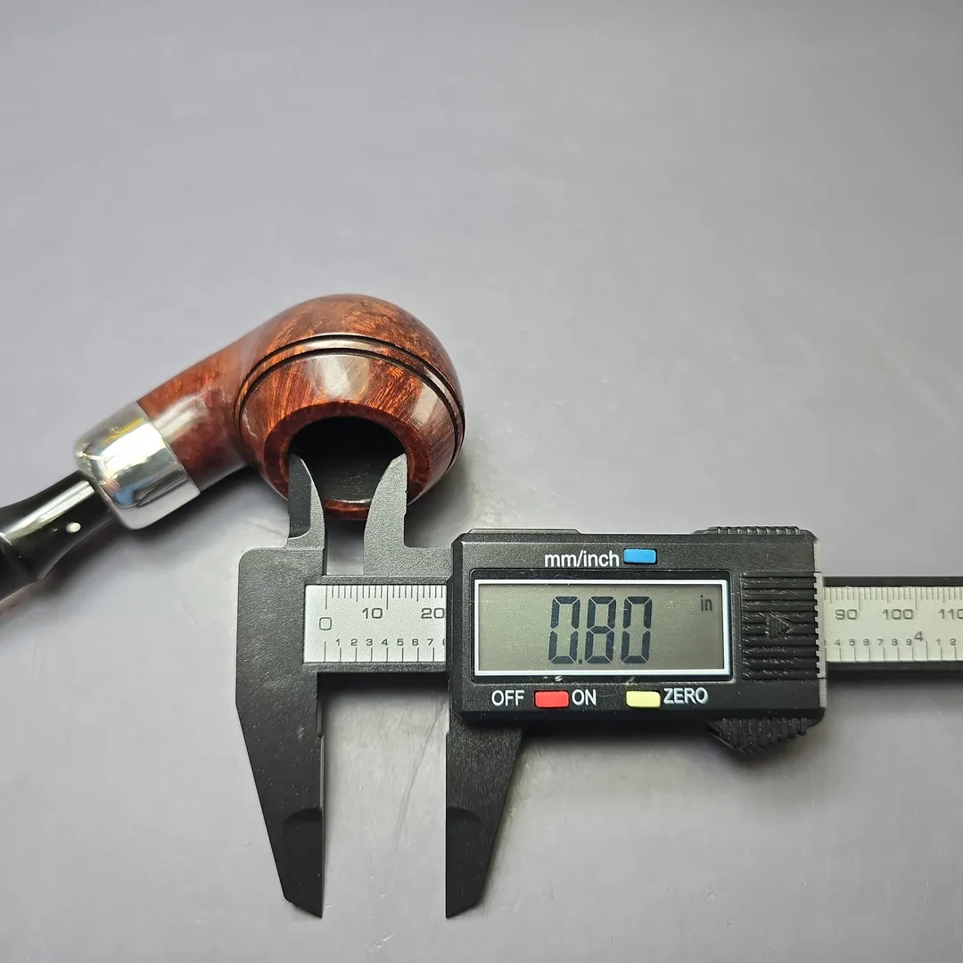 Dunhill 2008 Bruyere 3208 Smooth Rhodesian w/ Silver Estate Briar Pipe, English Estates - Image 11