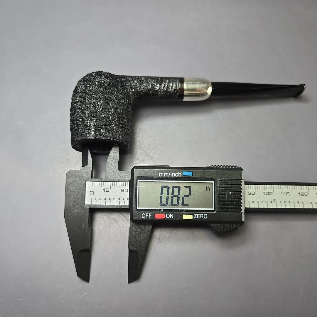 MBSD Briars Timeless Traditions 1 Sandblasted Billiard w/ Silver Handmade Briar Pipe, New - Image 11