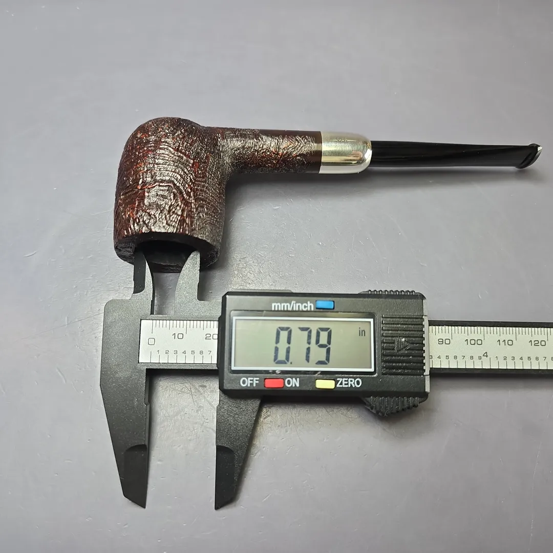 MBSD Briars Timeless Traditions 1 Sandblasted Billiard w/ Silver Handmade Briar Pipe, New - Image 11