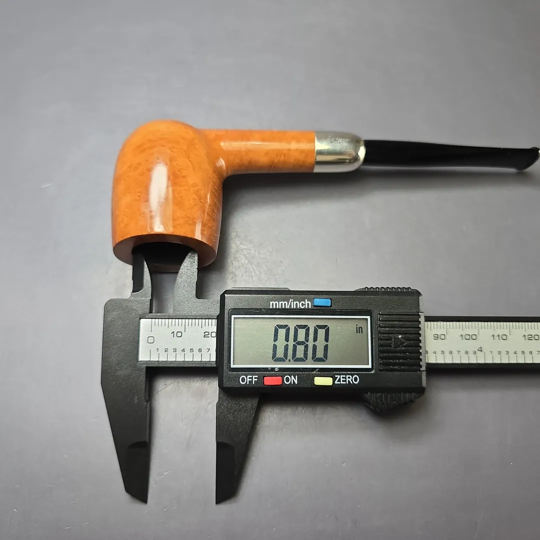 MBSD Briars Timeless Traditions 1 Smooth Billiard w/ Silver Handmade Briar Pipe, New - Image 11